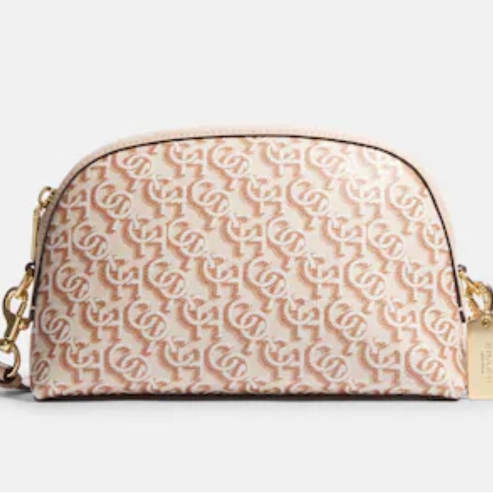 ❌SOLD❌RTC-NWT Coach Madi Crossbody Bag & Wallet Gold/Chalk Signature Monogra… - Picture 2 of 15